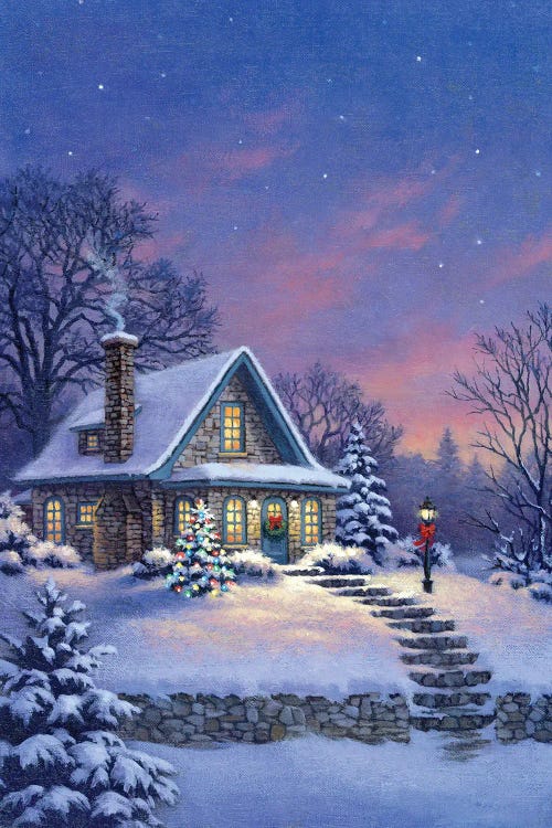 Twilight Cottage by Corbert Gauthier wall art