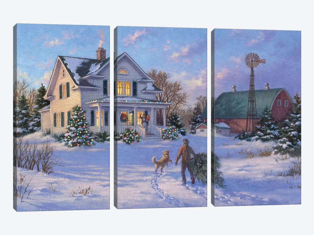 Welcome Home by Corbert Gauthier 3-piece Canvas Artwork