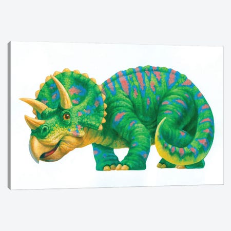 Baby Triceratops Canvas Print #CGT7} by Corbert Gauthier Canvas Art