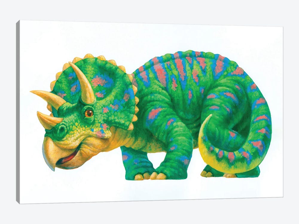 Baby Triceratops by Corbert Gauthier 1-piece Canvas Art Print