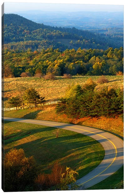 Mountain Landscape II, Blue Ridge Parkway, Patrick County, Virginia, USA Canvas Art Print - Countryside Art
