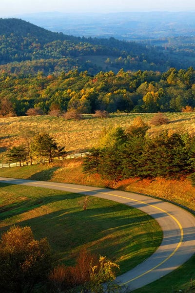 Virginia: Mountain Landscape II, Blue Ridge Parkway, Patrick County, Virginia, USA by Charles Gurche