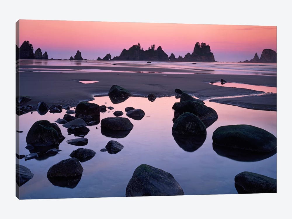 Point Of Arches, Shi Shi Beach, Olympic National Forest, Washington, USA by Charles Gurche 1-piece Canvas Art Print
