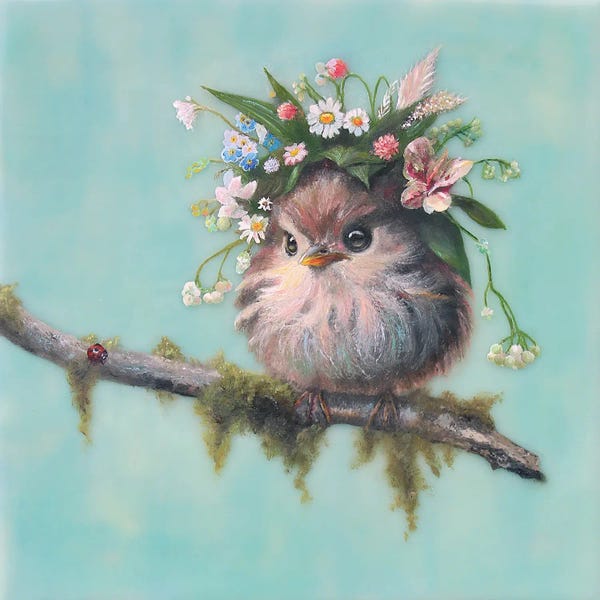 The Art Of The Feather: Pearl by Carrie Goller