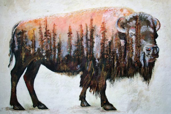 Bulls: Standing Bull by Carrie Goller