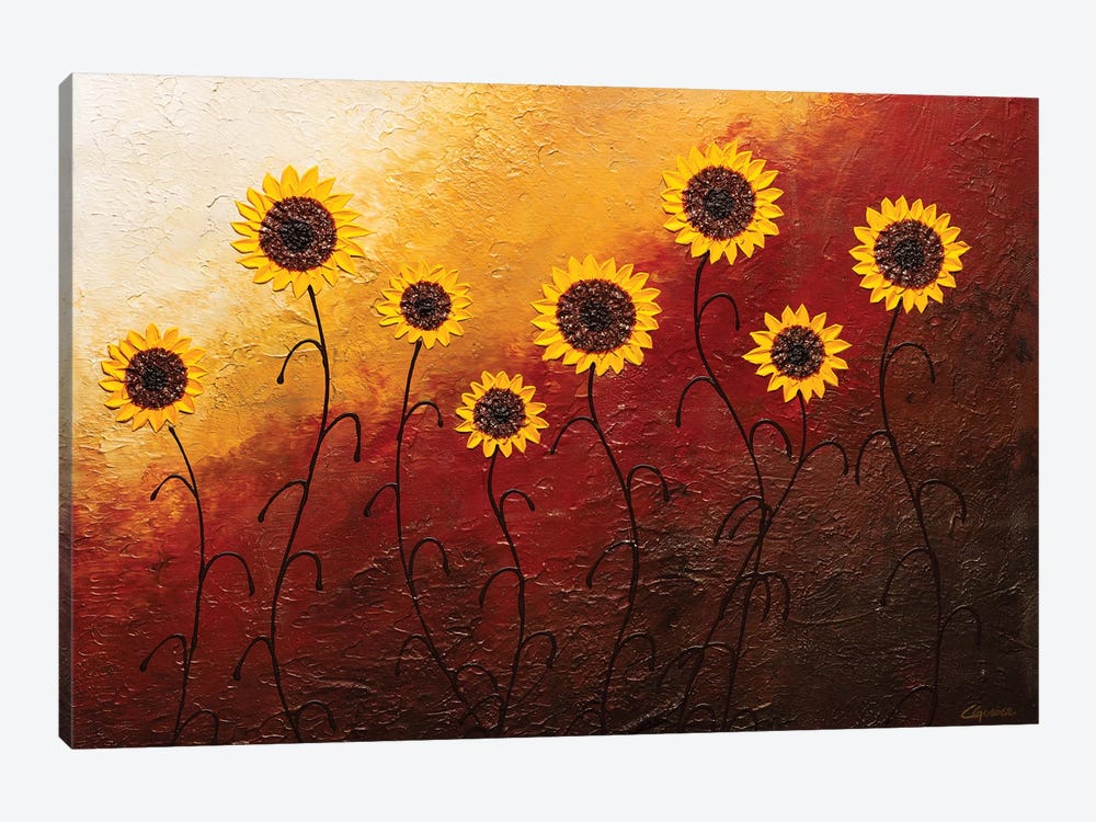 Sunflower Garden by Carmen Guedez 1-piece Canvas Art