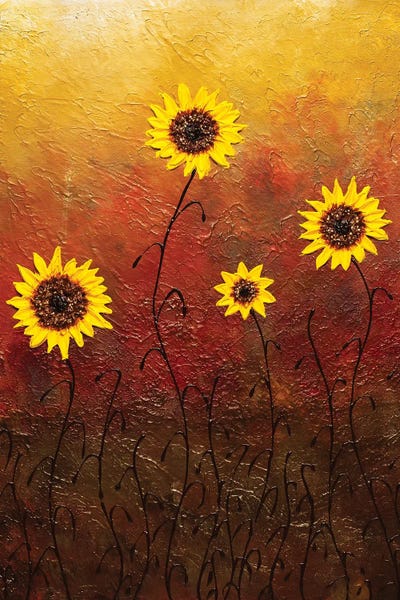 Carmen Guedez: Sunflowers by Carmen Guedez