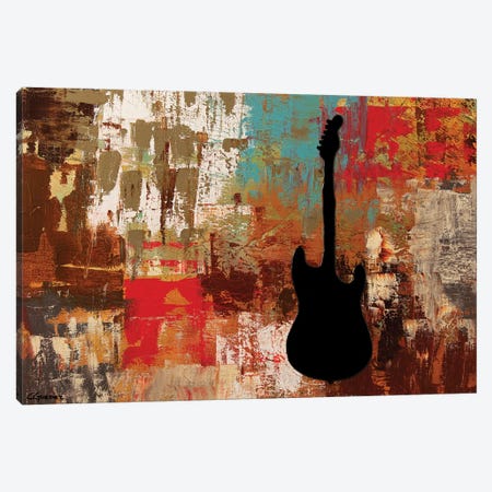 Guitar Solo Canvas Print #CGZ20} by Carmen Guedez Canvas Wall Art