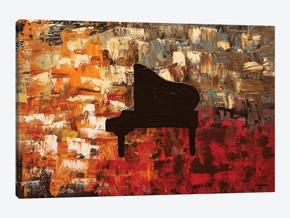 Grand Piano by Carmen Guedez 1-piece Canvas Artwork