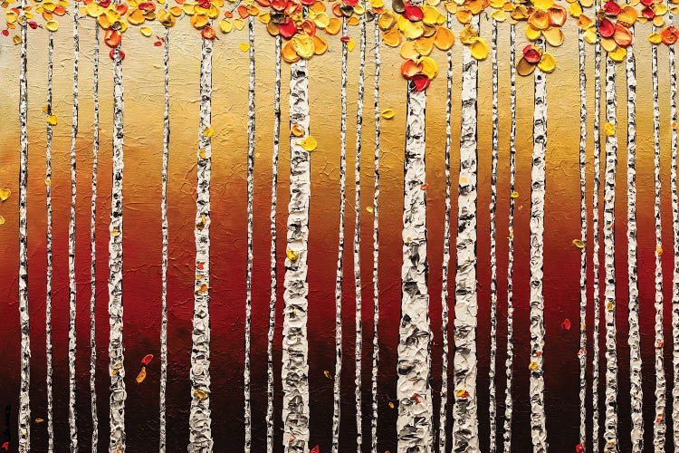 Birch Trees Canvas Artwork by Carmen Guedez | iCanvas