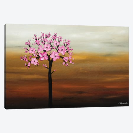 Cherry Blossom Canvas Print #CGZ47} by Carmen Guedez Art Print