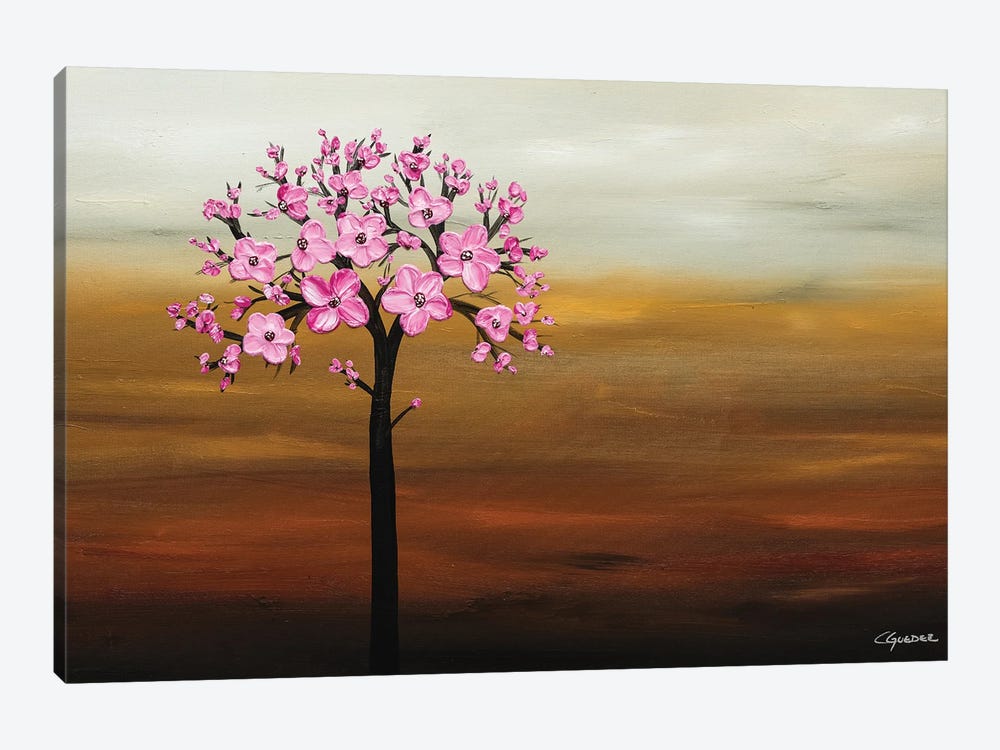 Cherry Blossom by Carmen Guedez 1-piece Canvas Print