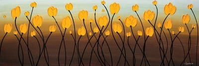 Dancing Tulips by Carmen Guedez multi panel art