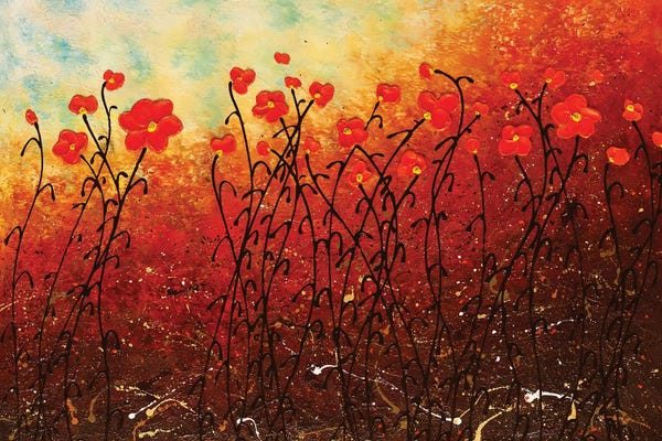 Carmen Guedez: Blooming Flowers by Carmen Guedez