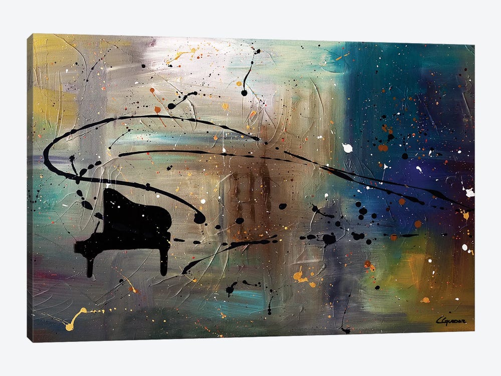 Jazz Night by Carmen Guedez 1-piece Canvas Art