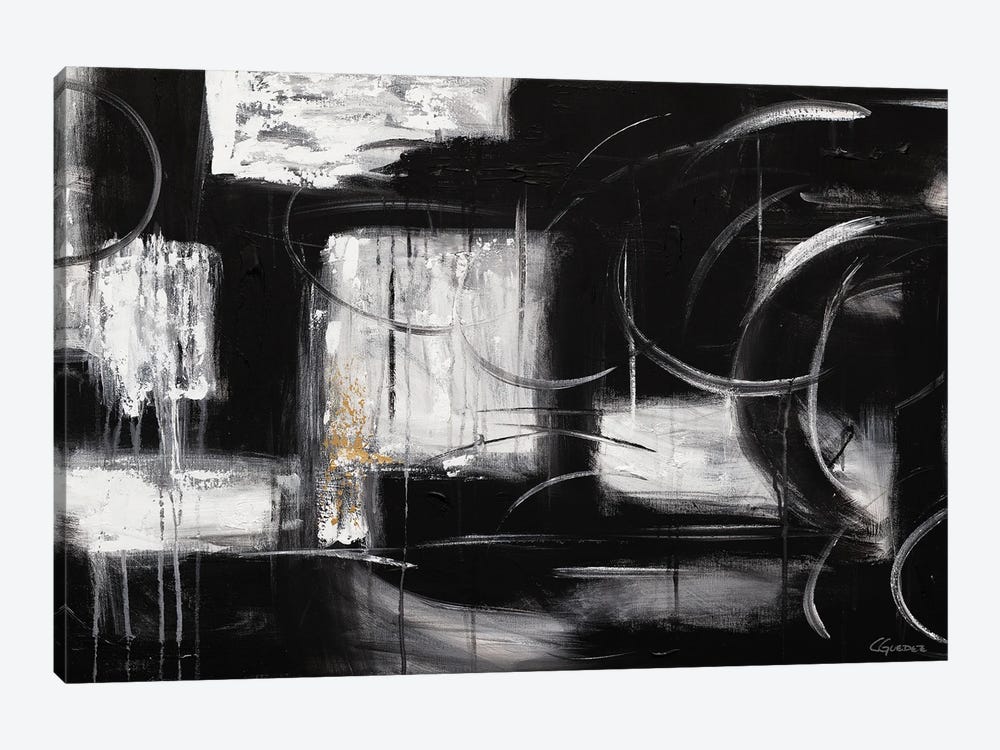 Noir et Blanc by Carmen Guedez 1-piece Canvas Print