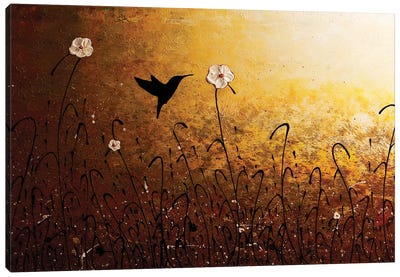 The Flight of a Hummingbird Canvas Art Print - Carmen Guedez