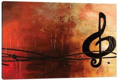The Pause Canvas Art Print - Musical Notes Art