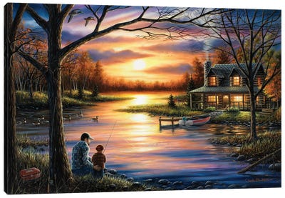 Father And Son Canvas Art Print