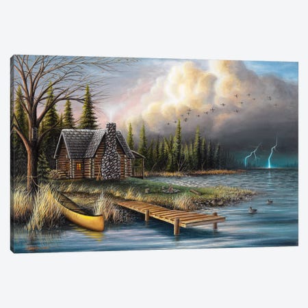 The Perfect Storm Canvas Print #CHB69} by Chuck Black Canvas Artwork
