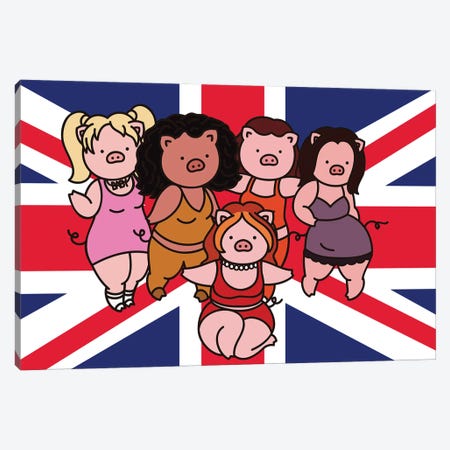 Spice Girls Canvas Print #CHC56} by CHAN-CHAN Art Print