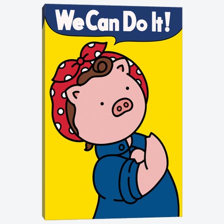 We Can Do It Canvas Print #CHC64} by CHAN-CHAN Canvas Wall Art