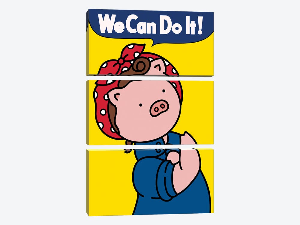 We Can Do It by CHAN-CHAN 3-piece Canvas Artwork