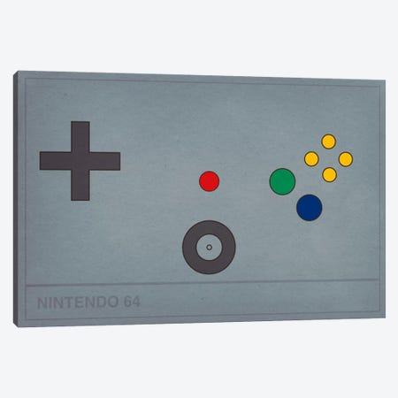 Nintendo 64 Canvas Print #CHD22} by 5by5collective Canvas Wall Art