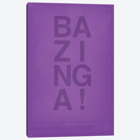 The Big Bang Theory Bazinga Canvas Print #CHD30} by 5by5collective Canvas Art Print