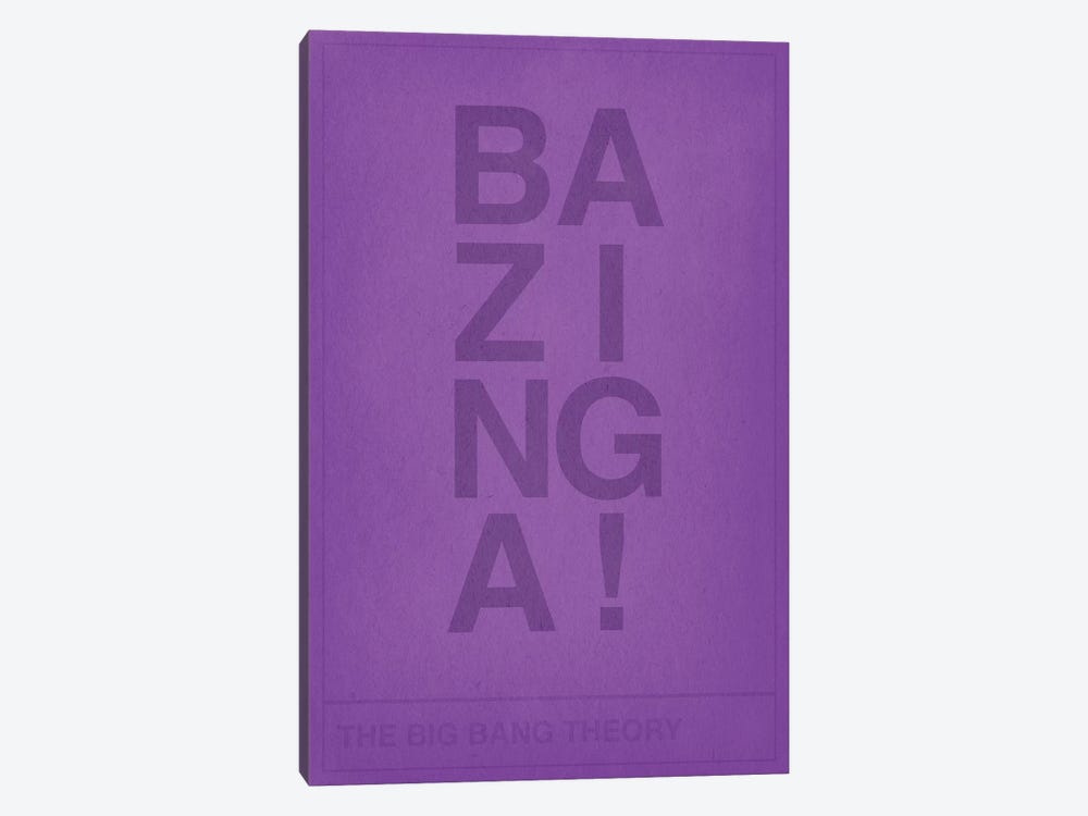 The Big Bang Theory Bazinga by 5by5collective 1-piece Canvas Wall Art