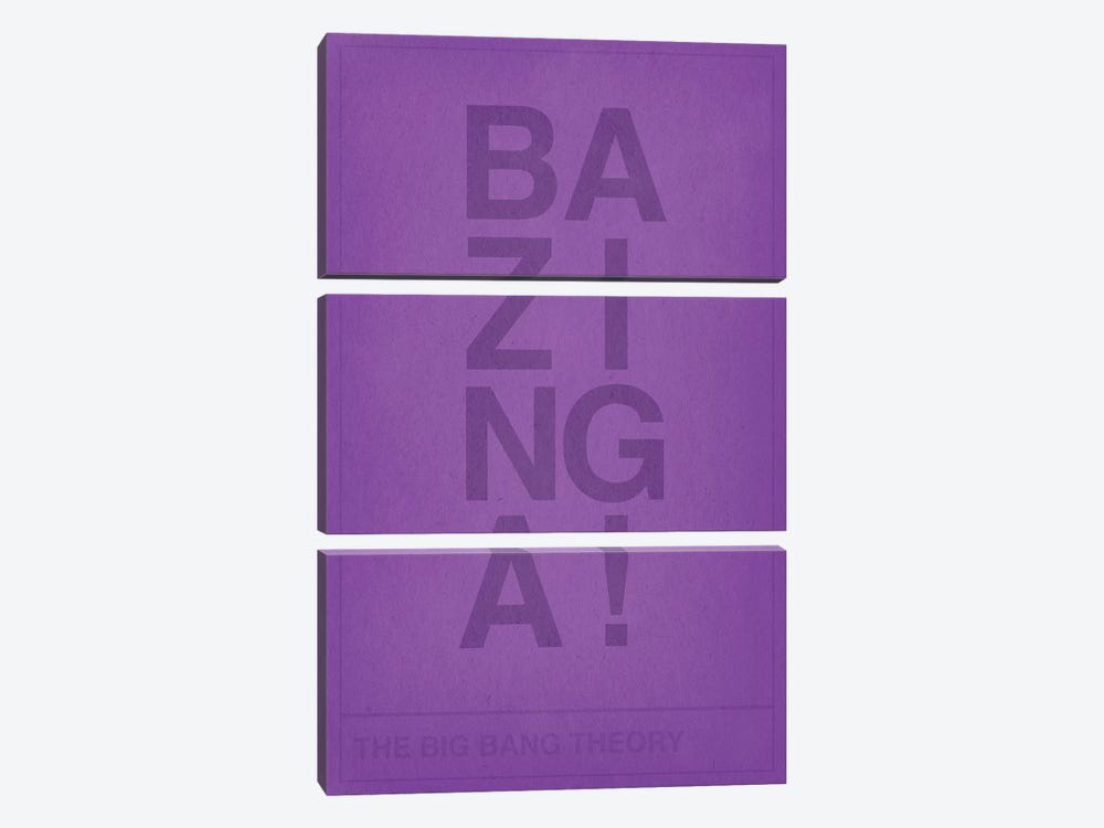 The Big Bang Theory Bazinga by 5by5collective 3-piece Canvas Artwork