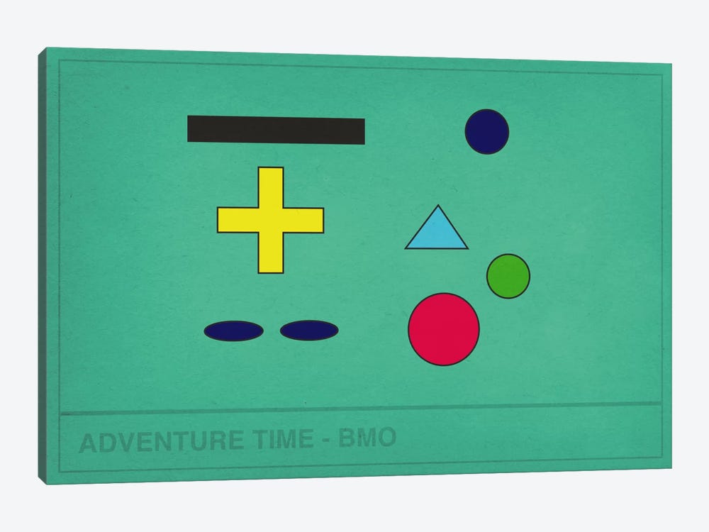 Adventure Time BMO by 5by5collective 1-piece Canvas Artwork