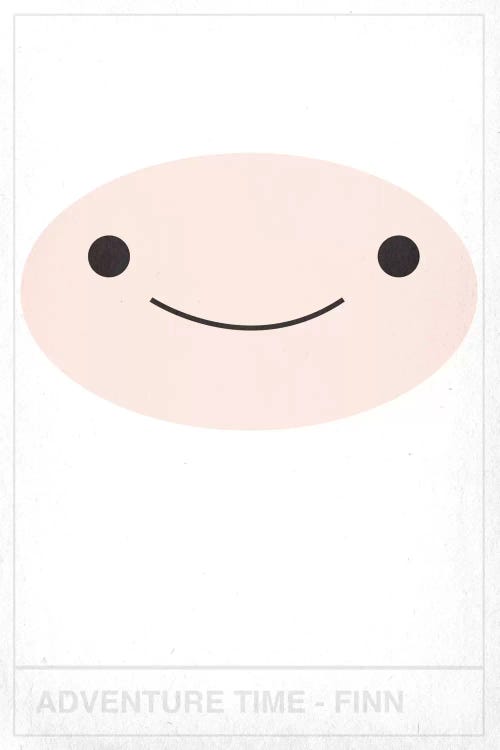 Adventure Time Finn by 5by5collective wall art