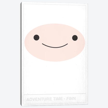 Adventure Time Finn Canvas Print #CHD35} by 5by5collective Canvas Artwork