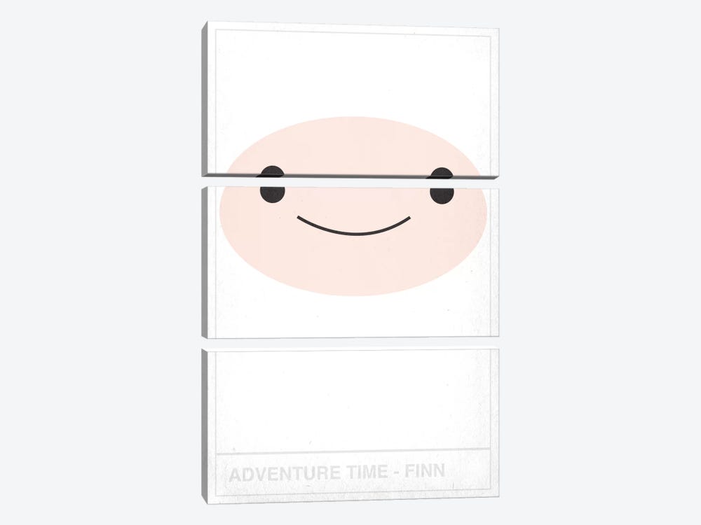 Adventure Time Finn by 5by5collective 3-piece Canvas Print