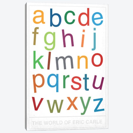 The World of Eric Carle Alphabet Canvas Print #CHD41} by 5by5collective Canvas Art