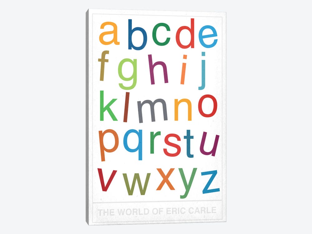 The World of Eric Carle Alphabet by 5by5collective 1-piece Canvas Art
