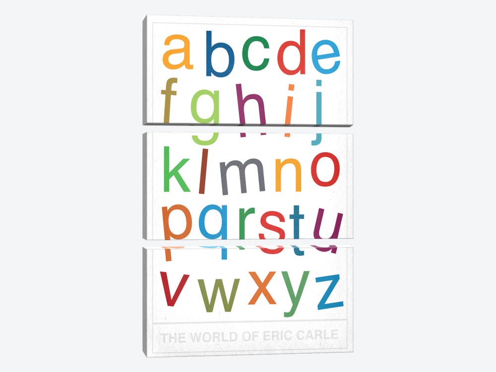 The World of Eric Carle Alphabet by 5by5collective 3-piece Canvas Art