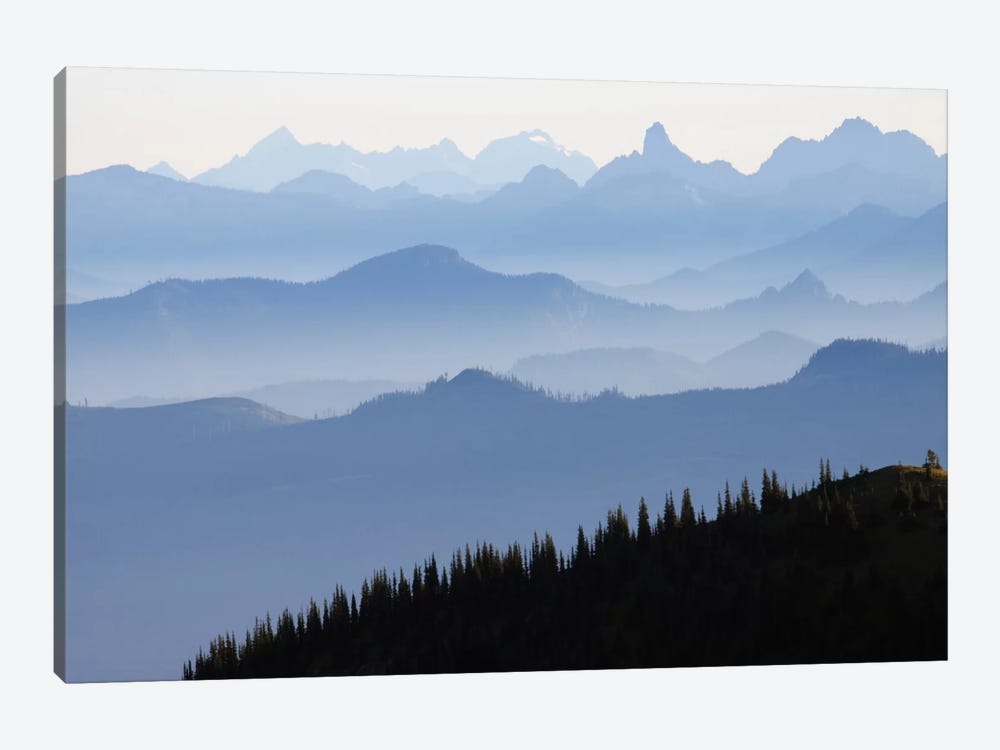 Foggy Mountain Landscape I, Cascade Range, Mount Rainier National Park, Washington, USA by Ken Archer 1-piece Canvas Art