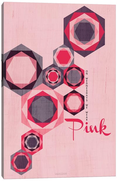 On Wednesdays We Wear Pink Canvas Art Print - Mean Girls