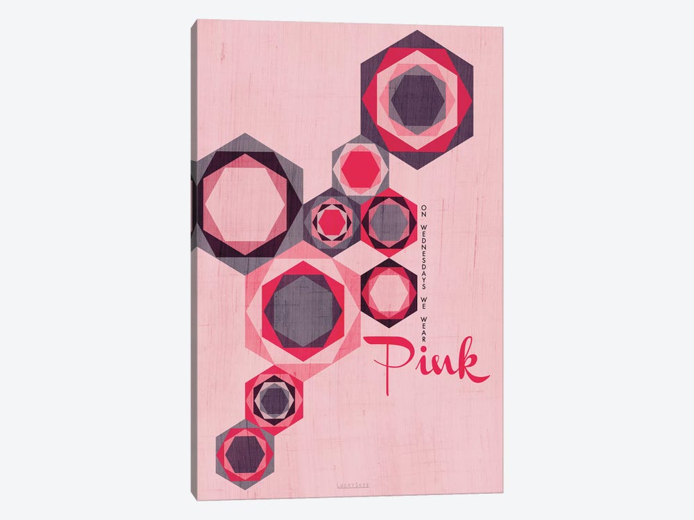 On Wednesdays We Wear Pink by Chhaya Shrader 1-piece Art Print