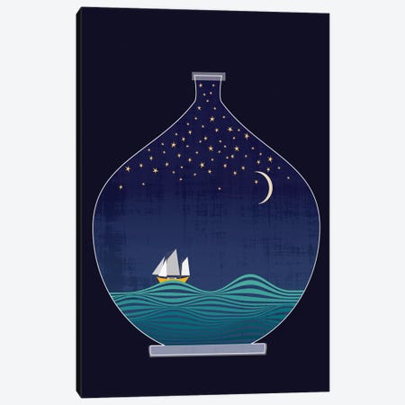 Ship In A Bottle Canvas Print #CHH24} by Chhaya Shrader Canvas Print