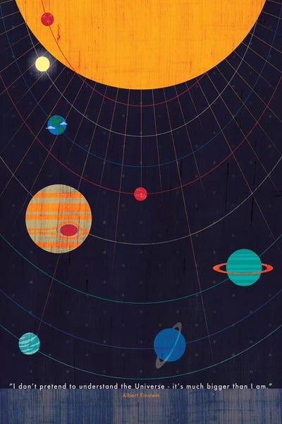 Kids Educational Art: Einstein Universe Quote by Chhaya Shrader