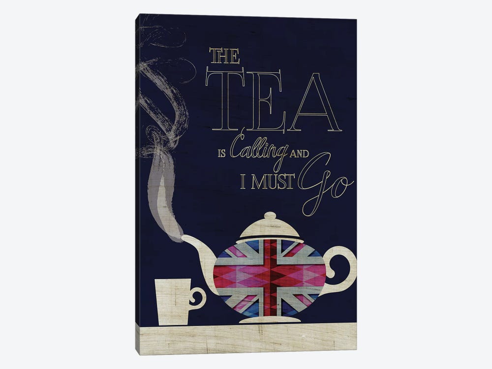 The Tea Is Calling, Union Jack by Chhaya Shrader 1-piece Canvas Artwork