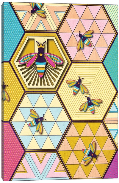 Queen Bee Canvas Art Print - Chhaya Shrader