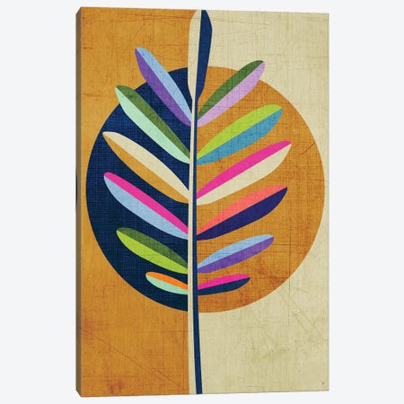 Leaf In All The Colors Canvas Print #CHH59} by Chhaya Shrader Art Print