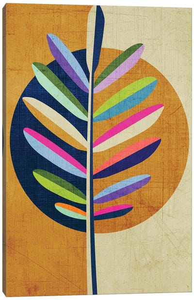 Leaf In All The Colors Canvas Art Print - Chhaya Shrader