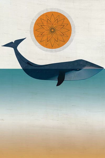 Kids Ocean Life Art: Blue Whale by Chhaya Shrader