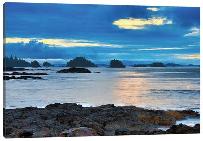 Island At Sunrise Canvas Art Print - Chuck Burdick