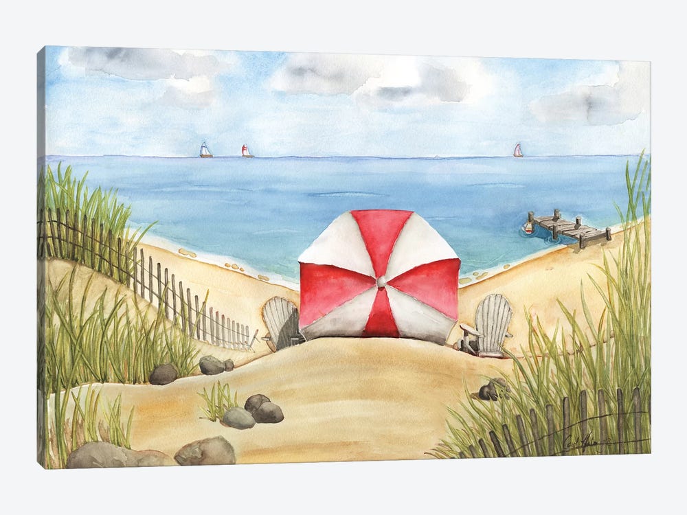 Beach Bliss by Carol Halm 1-piece Canvas Artwork
